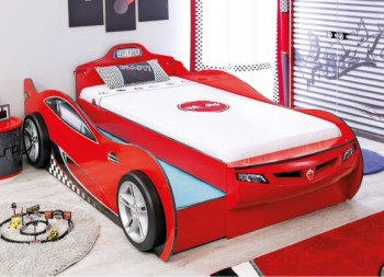 CARBED Кровать-машина Coupe с выдвижной кроватью Red 20.03.1306.00 в Ленске - lensk.mebel54.com | фото