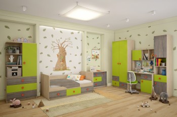 Детская комната Пуговка в Ленске - lensk.mebel54.com | фото