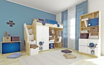 Детская комната Санни (Белый/корпус Клен) в Ленске - lensk.mebel54.com | фото
