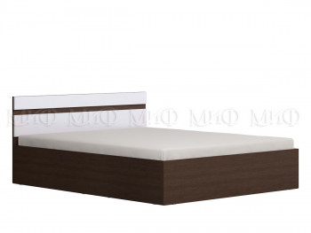 Ким кровать 1,4 (Венге/белый глянец) в Ленске - lensk.mebel54.com | фото