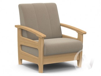 Кресло для отдыха Омега (бук лак/CATANIA LATTE) в Ленске - lensk.mebel54.com | фото