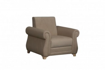 Кресло для отдыха "Порто" (велюр киви латте / микровельвет крем) в Ленске - lensk.mebel54.com | фото