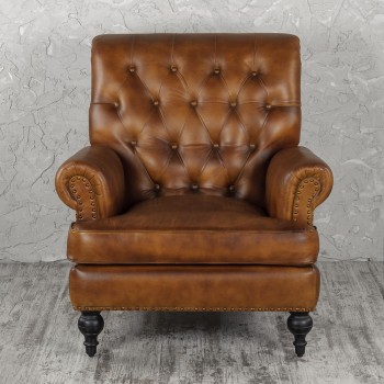 Кресло кожаное Чарльз в Ленске - lensk.mebel54.com | фото