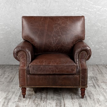 Кресло кожаное Лофт Аристократ (ширина 1100 мм) в Ленске - lensk.mebel54.com | фото