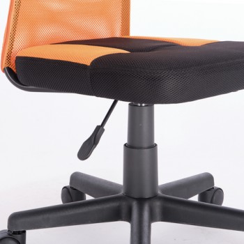 Кресло компактное BRABIX Smart MG-313 (черный, оранжевый) в Ленске - lensk.mebel54.com | фото
