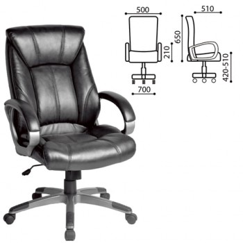 Кресло офисное BRABIX Maestro EX-506 (черный) в Ленске - lensk.mebel54.com | фото