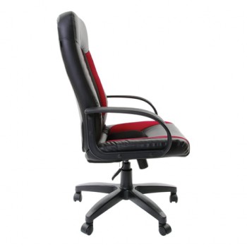 Кресло офисное BRABIX Strike EX-525 (черно-красный) в Ленске - lensk.mebel54.com | фото