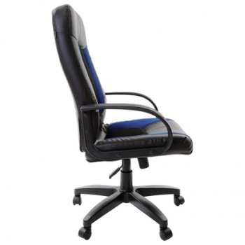 Кресло офисное BRABIX Strike EX-525 (сине-черный) в Ленске - lensk.mebel54.com | фото