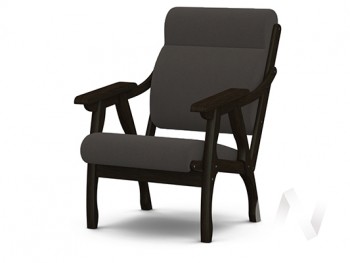 Кресло Вега-10 (венге лак/ULTRA GRAFIT) в Ленске - lensk.mebel54.com | фото