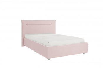 Кровать 1,2 Альба с основанием (Нежно-розовый велюр) в Ленске - lensk.mebel54.com | фото
