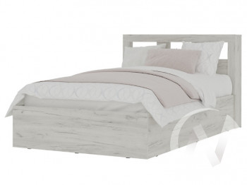 Кровать 1,2 МС Гранд (дуб крафт белый) в Ленске - lensk.mebel54.com | фото