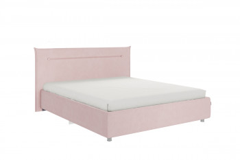 Кровать 1,6 Альба с основанием (Нежно-розовый велюр) в Ленске - lensk.mebel54.com | фото