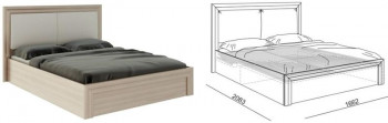 Кровать 1,6 Глэдис (М32) с подъемным механизмом Распродажа в Ленске - lensk.mebel54.com | фото