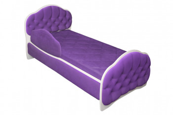 Кровать 160 Гармония 32 Фиолетовый (мягкий бортик) в Ленске - lensk.mebel54.com | фото