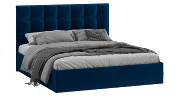 Кровать без ПМ «Эмбер» Велюр Confetti/Blue в Ленске - lensk.mebel54.com | фото