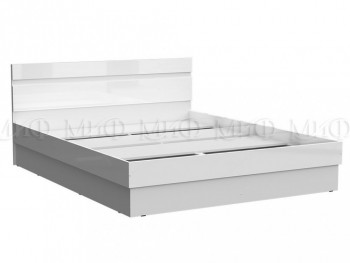 Кровать Челси 1400 (Белый/Белый глянец) в Ленске - lensk.mebel54.com | фото