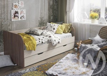 Кровать детская Балли 2-х уровневая (шимо темный/шимо светлый) в Ленске - lensk.mebel54.com | фото