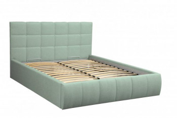 Кровать "Диана" ш. 1400 (Н=1010мм) (жаккард аква) в Ленске - lensk.mebel54.com | фото