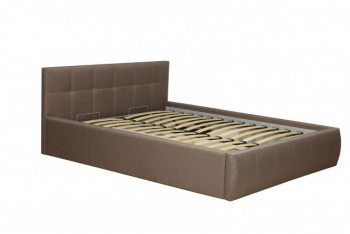 Кровать "Диана" ш. 1400 (Н=1010мм) (жаккард шоколад) в Ленске - lensk.mebel54.com | фото