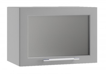 Лофт ПГС 500 шкаф верхний горизонтальный со стеклом Дуб майский в Ленске - lensk.mebel54.com | фото