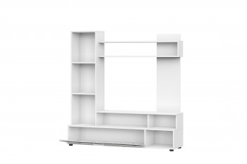 Мебель для гостиной "МГС 9" Белый / Цемент светлый в Ленске - lensk.mebel54.com | фото
