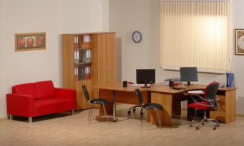 Мебель для персонала Рубин 42 Светлый миланский орех в Ленске - lensk.mebel54.com | фото