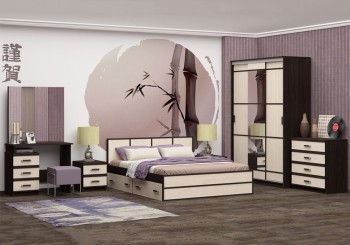 Модульная спальня Сакура в Ленске - lensk.mebel54.com | фото