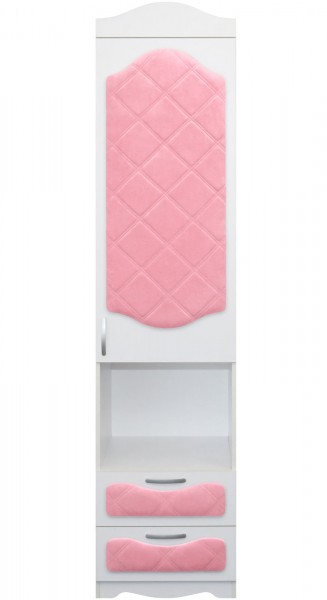 Пенал с ящиками серии Иллюзия 36 Светло-розовый в Ленске - lensk.mebel54.com | фото