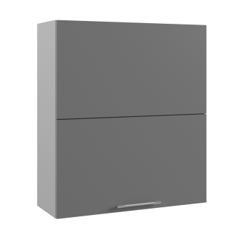 Ройс ВПГПМ 800 Шкаф верхний высокий Blum Aventos HF (Графит софт/корпус Серый) в Ленске - lensk.mebel54.com | фото