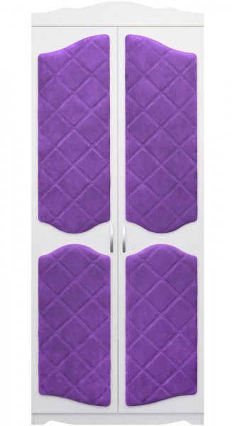 Шкаф 2-х створчатый серии Иллюзия 32 фиолетовый в Ленске - lensk.mebel54.com | фото