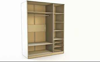 Шкаф 3-х створчатый с ящиками Классика (Белый/корпус Выбеленное дерево) в Ленске - lensk.mebel54.com | фото