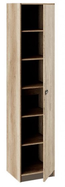 Шкаф для белья «Пилигрим» (Дуб Каньон светлый, Фон серый) в Ленске - lensk.mebel54.com | фото