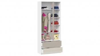 Шкаф для одежды комбинированный «Сканди» Дуб Гарден/Белый/Глиняный серый в Ленске - lensk.mebel54.com | фото