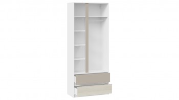 Шкаф для одежды комбинированный «Сканди» Дуб Гарден/Белый/Глиняный серый в Ленске - lensk.mebel54.com | фото