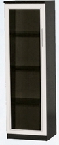 Шкаф нижний со стеклодверью ДЛЯ ГОСТИНОЙ ШНС-450 Венге/Дуб выбеленный в Ленске - lensk.mebel54.com | фото
