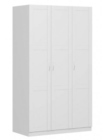 Шкаф трехдверный Пегас сборный белый в Ленске - lensk.mebel54.com | фото