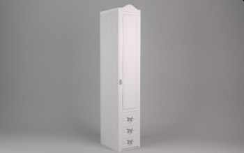 Шкаф угловой Бэлла с ящиками (Выбеленное дерево/Белый) в Ленске - lensk.mebel54.com | фото