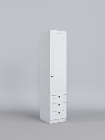 Шкаф угловой (секция с ящиками) Классика (Белый/корпус Выбеленное дерево) в Ленске - lensk.mebel54.com | фото
