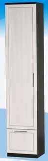 Шкаф высокий с ящиком ДЛЯ ГОСТИНОЙ ШВЯ-450 Венге/Дуб выбеленный в Ленске - lensk.mebel54.com | фото