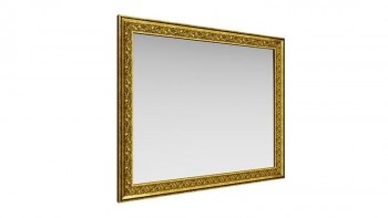 Зеркало навесное "Айрум"/(дуб кальяри / профиль: золото с орнаментом) в Ленске - lensk.mebel54.com | фото